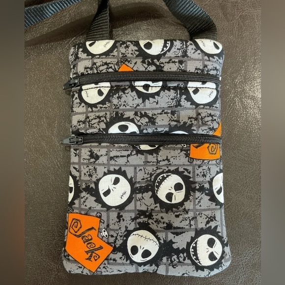 Nightmare Before Christmas new handmade two zippered crossbody NWOT - Picture 1 of 13